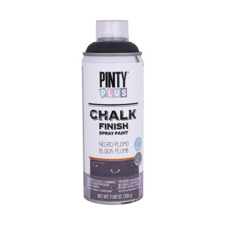 Pinty plus chalk chalk paint spray lead black 400 ml