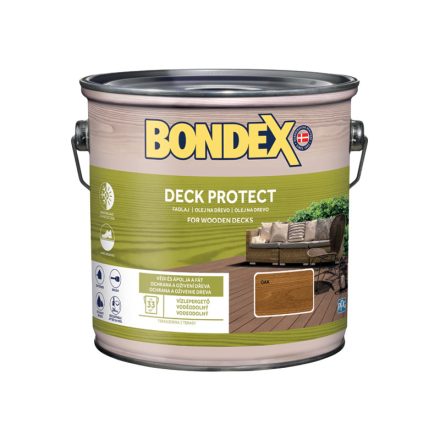 Bondex deck protect wood oil oak 2.5 l