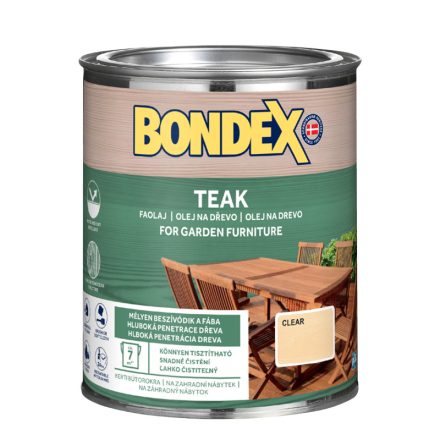 Bondex teak olaj 900 színtelen 0.75 l