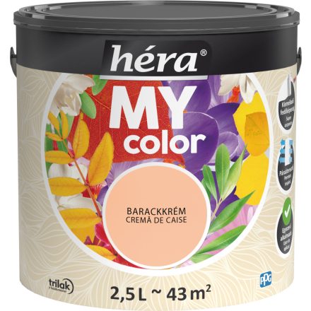 Héra premium interior wall paint peach cream 2.5 l