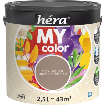 Héra premium interior wall paint chocolate mousse 2.5 l
