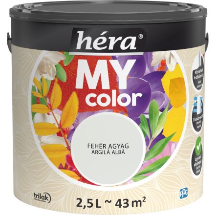 Héra my color beltéri falfesték fehér agyag 2.5 l