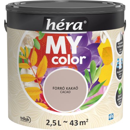 Héra my color beltéri falfesték forró kakaó 2.5 l