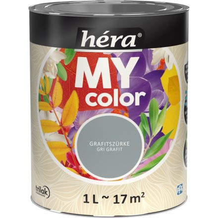 Héra my color beltéri falfesték grafitszürke 1 l