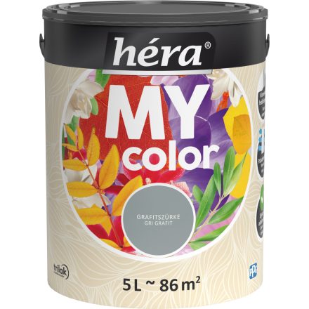 Héra premium interior wall paint graphite grey 5 l