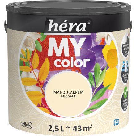 Héra my color beltéri falfesték mandulakrém 2.5 l