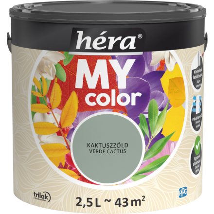 Héra my color beltéri falfesték kaktuszzöld 2.5 l