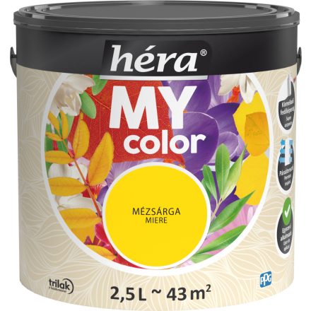 Héra premium interior wall paint honey yellow 2.5 l