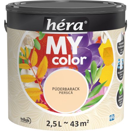 Héra my color beltéri falfesték púderbarack 2.5 l