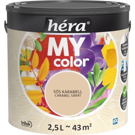 Héra my color beltéri falfesték sós karamell 2.5 l