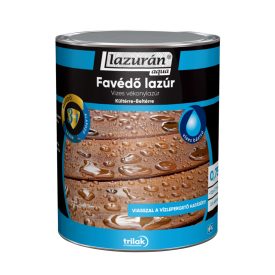 Lazurán Aqua Holzschutzmittel Lazur 3 In 1 Grau 0,75 L