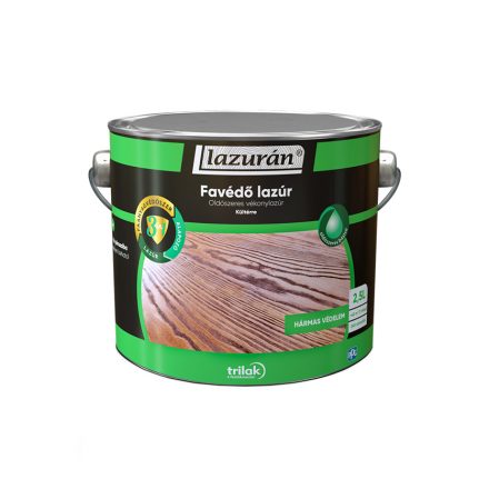 Lazurán oldószeres favédő lazúr 3 in 1 teak 2.5 l