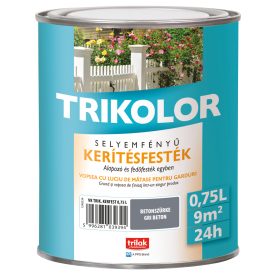 Trikolor silk gloss fence paint concrete grey 0.75 l