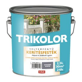 Trikolor silk gloss fence paint concrete grey 2.5 l