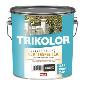 Trikolor silk gloss fence paint chocolate brown 2.5 l