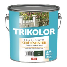Trikolor silk gloss fence paint laurel green 2.5 l