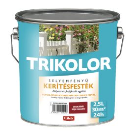 Trikolor silk gloss fence paint english red 2.5 l