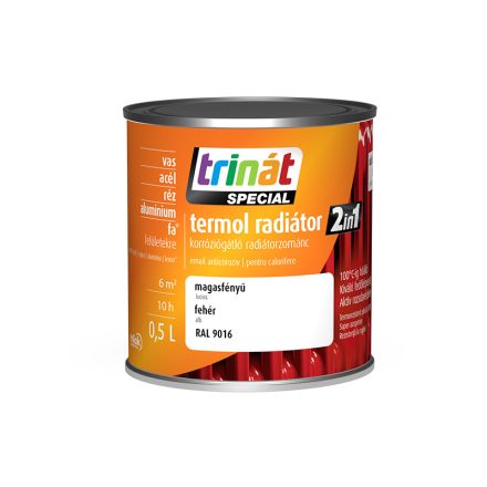 Trinát radiator enamel 100 white 0.5 l