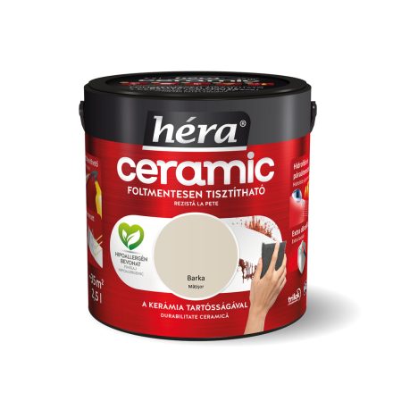Héra ceramic foltálló beltéri falfesték barka 2.5 l