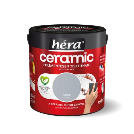 Héra ceramic foltálló beltéri falfesték gránit 2.5 l