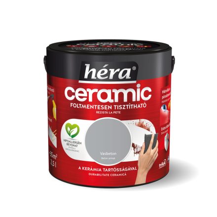 Héra ceramic foltálló beltéri falfesték vasbeton 2.5 l