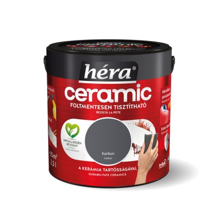 Héra ceramic stain resistant indoor wall paint carbon 2.5 l