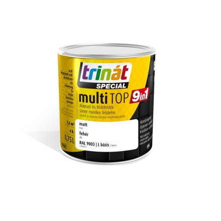 Trinát multitop 9in1 zománcfesték fehér [ral9003] 0.75 l