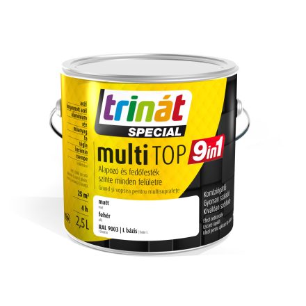 Trinát multitop 9in1 zománcfesték fehér [ral9003] 2.5 l