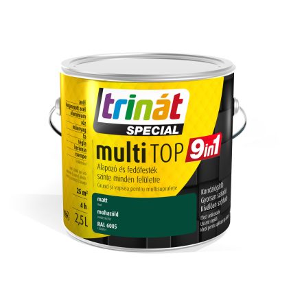 Trinát multitop 9in1 zománcfesték mohazöld [ral6005] 2.5 l