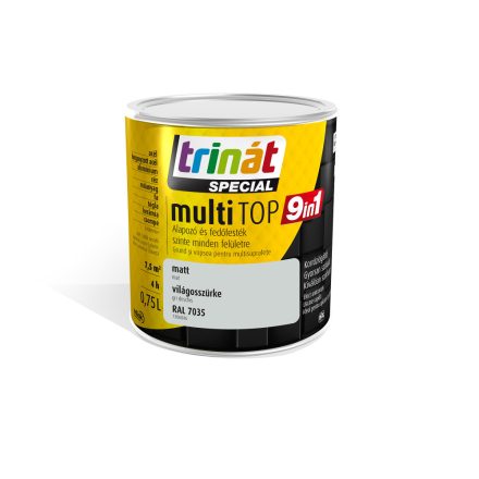 Trinát multitop 9in1 enamel paint light grey [ral7035] 0.75 l