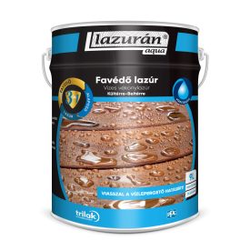   Lazurán Aqua Holzschutzmittel Lazur 3 In 1 Brasilianisches Mahagoni 9 L