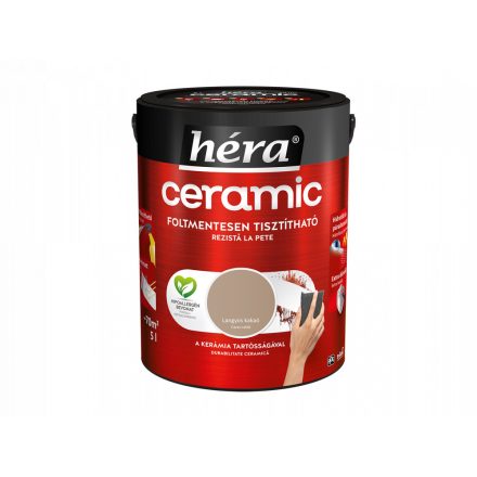 Héra ceramic stain-resistant indoor wall paint lukewarm cocoa 5 l