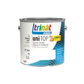   Trinát aqua unitop selyemfényű zománcfesték csokoládébarna [ral 8017] 2.5 l