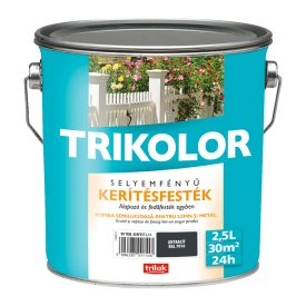   Trikolor selyemfényű kerítésfesték antracit [RAL7016] 2.5 l