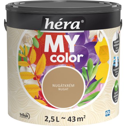 Héra my color beltéri falfesték nugátkrém 2.5 l