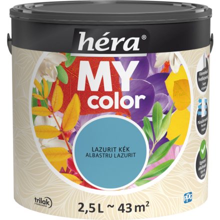 Héra my color beltéri falfesték lazurit kék 2.5 l