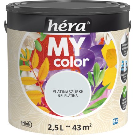 Héra my color beltéri falfesték platinaszürke 2.5 l