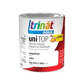   Trinát aqua unitop magasfényű zománcfesték fehér [ral 9016] 2.5 l