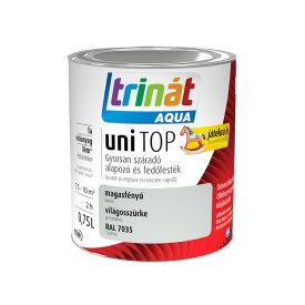   Trinát aqua unitop magasfényű zománcfesték szürke [ral 7035] 0.75 l