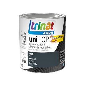   Trinát aqua unitop matt zománcfesték antracit [ral 7016] 0.75 l