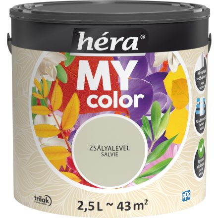 Héra my color beltéri falfesték zsályalevél 2.5 l