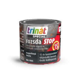   Trinát special rozsdaSTOP zománcfesték magasfényű fekete [RAL9005] 0.25 L
