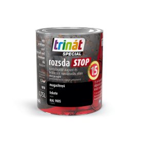   Trinát special rozsdaSTOP zománcfesték magasfényű fekete [RAL9005] 0.75 L
