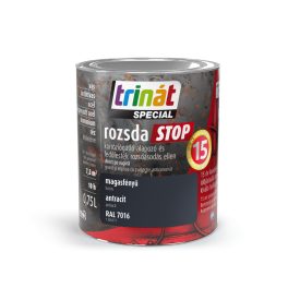   Trinát special rozsdaSTOP zománcfesték magasfényű antracit [RAL7016] 0.75 L