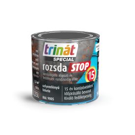   Trinát special rozsdaSTOP zománcfesték selyemfényű fekete [RAL9005] 0.25 L
