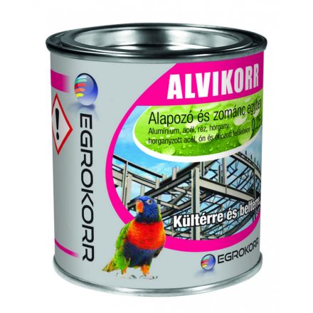 Alvikorr zománcfesték fekete [ral 9005] 0.25 l