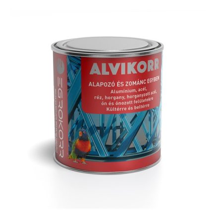 Alvikorr zománcfesték fekete [ral 9005] 0.25 l