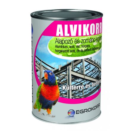 Alvikorr zománcfesték fekete [ral 9005] 1 l