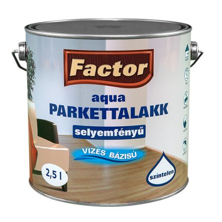 Factor aqua parkettalakk magasfényű 2.5 l