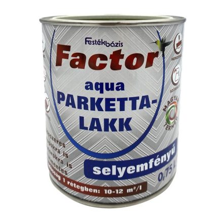 Factor aqua parquet varnish silk gloss 0.75 l